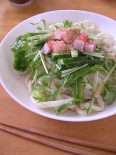 カニかまでサラダうどん!-レシピのメイン写真