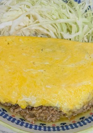 ひき肉オムカレー-レシピのメイン写真