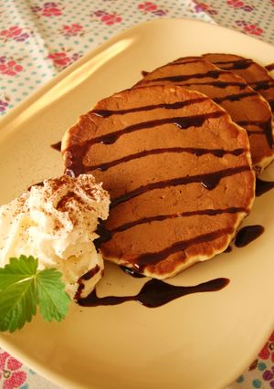 バナナのもちもちパンケーキ-レシピのメイン写真