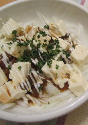 新玉★焼き鳥缶★豆腐サラダ-レシピのメイン写真