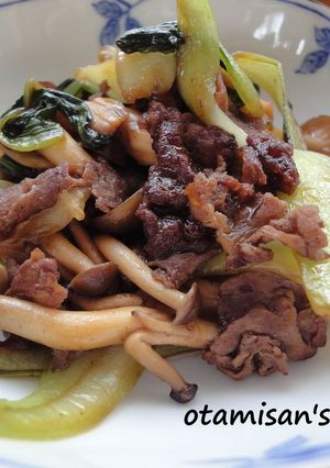 簡単♪牛肉と青梗菜の炒め物☆-レシピのメイン写真