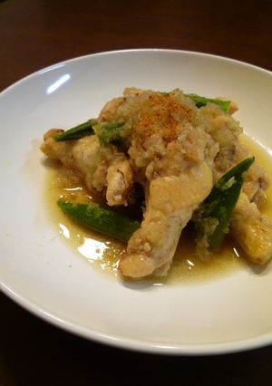 鶏手羽元とオクラのみぞれ煮。-レシピのメイン写真