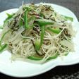 塩昆布でそうめんチャンプルー