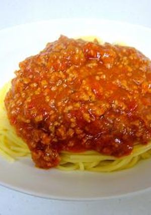 レンジで作る簡単ミートソース-レシピのメイン写真