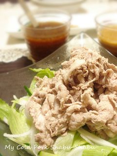 ウチの冷しゃぶ*2種のタレで~-レシピのメイン写真