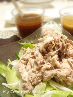 ウチの冷しゃぶ*2種のタレで~-レシピのメイン写真