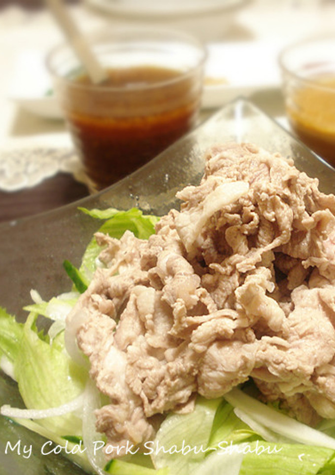 ウチの冷しゃぶ＊2種のタレで～-レシピのメイン写真