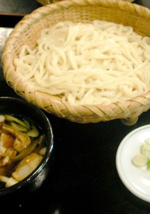 汁につけて食べる肉うどん-レシピのメイン写真