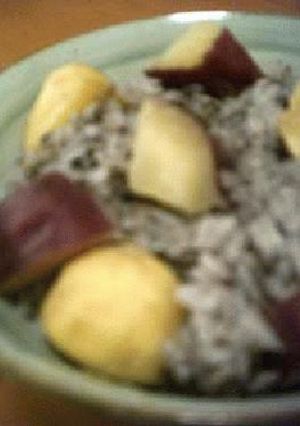 栗＋さつま芋の炊き込みご飯-レシピのメイン写真