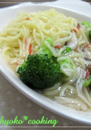10分で旨味！ブロッコリーのあんかけ麺-レシピのメイン写真