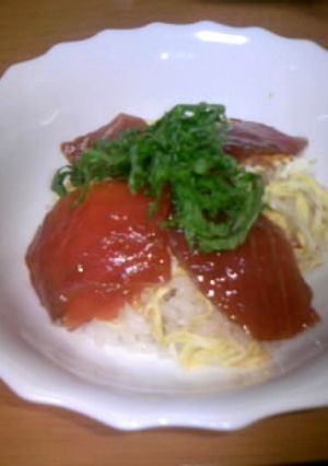 簡単！まぐろの漬け丼-レシピのメイン写真