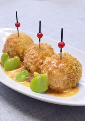 そら豆のチーズコロッケ♪オーロラソース-レシピのメイン写真