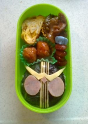 仮面ライダーＷ♪『キャラ弁』-レシピのメイン写真