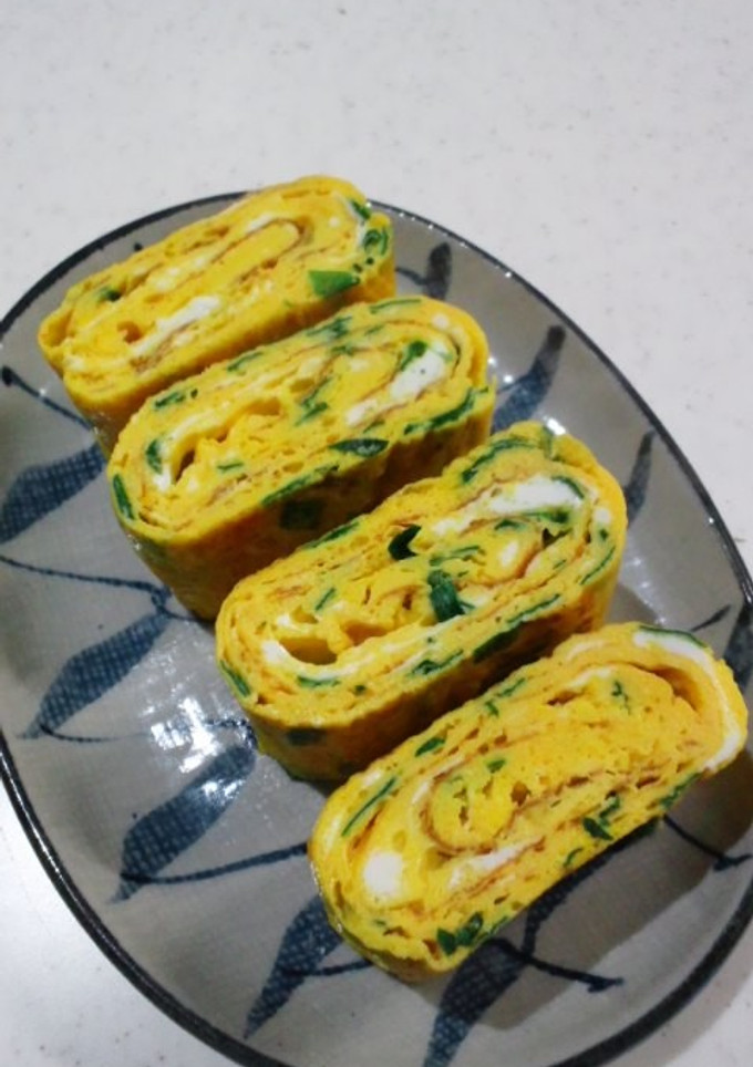 ✿マヨぽんdeにらの卵焼き✿-レシピのメイン写真