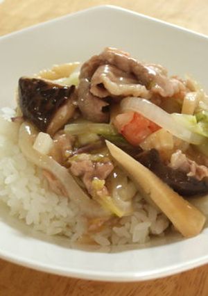 八宝菜の中華丼-レシピのメイン写真