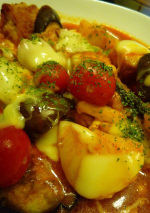 鶏肉とじゃがナスのとろ~りトマト煮♪-レシピのメイン写真