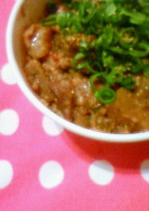 簡単！牛すじのねぎ味噌煮(土手焼き)-レシピのメイン写真