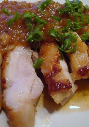 ほっこりカフェ　簡単チキンの玉ねぎソース-レシピのメイン写真