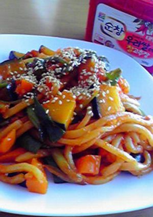 韓国風焼きうどん-レシピのメイン写真