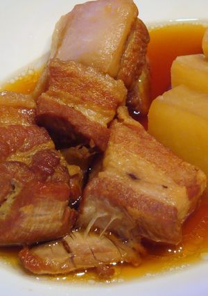 ほっこりカフェ 圧力鍋で簡単 豚の角煮-レシピのメイン写真