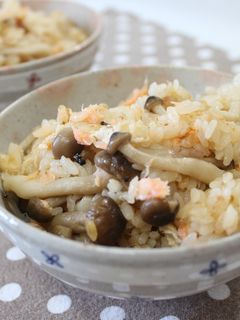 後のせ焼き鮭☆炊き込みご飯♪-レシピのメイン写真