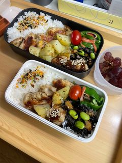 20240917娘ちゃん息子っちのお弁当-レシピのメイン写真