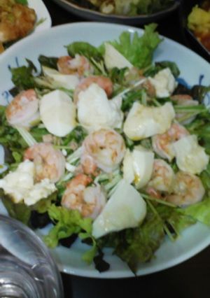 豆腐と水菜の和風サラダ-レシピのメイン写真