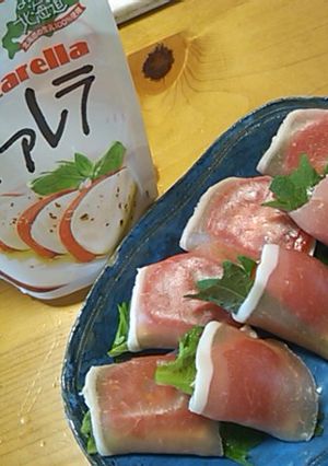 モッツァレラ de 簡単生ハム巻き-レシピのメイン写真