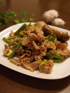 豚肉とにんにくの芽の七味マヨ炒め-レシピのメイン写真