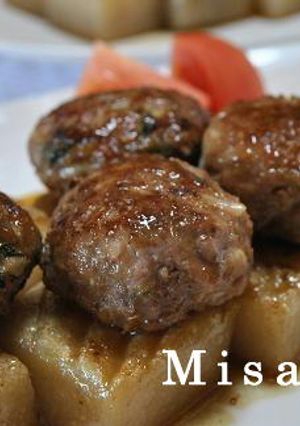 シャキシャキもやしのテリヤキハンバーグ-レシピのメイン写真