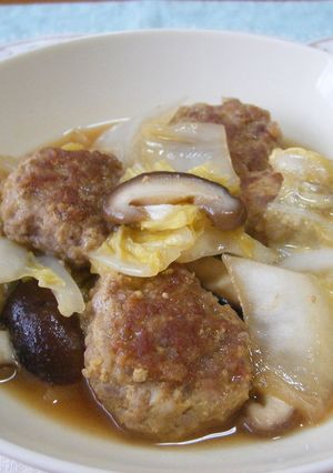 白菜とビッグな肉団子のオイスター中華煮-レシピのメイン写真