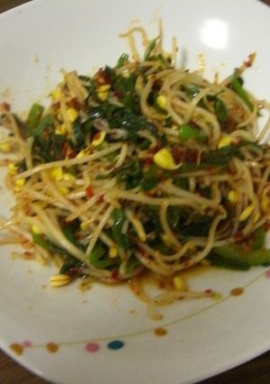 美味しい！ラー油で簡単もやし炒め-レシピのメイン写真
