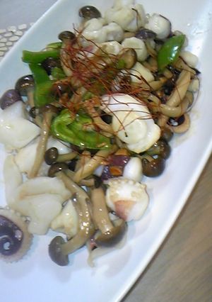 モンゴウイカのにんにく醤油炒め-レシピのメイン写真