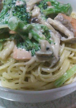 ブロッコリーとサーモンのクリームパスタ-レシピのメイン写真