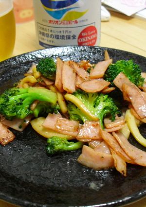 ハムとブロッコリーと筍のマヨソース炒め-レシピのメイン写真
