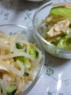 ささみともやしの酢味噌和え-レシピのメイン写真