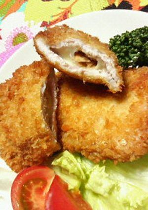 ✿チーズと❀ブリングルズ入り✿トンカツ-レシピのメイン写真