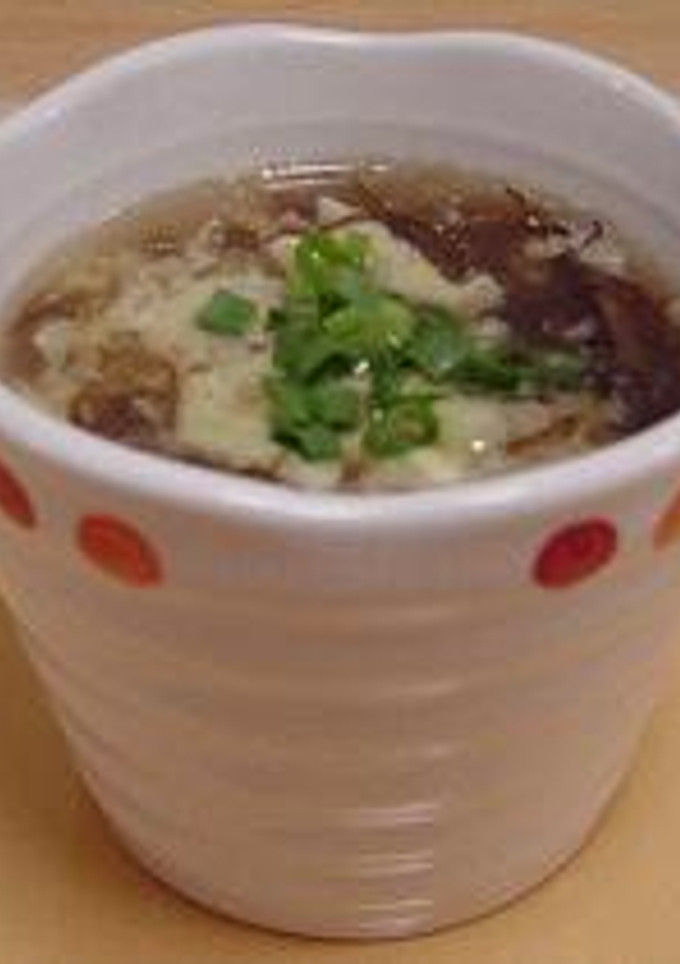ふわふわ卵ともずくのスープ-レシピのメイン写真