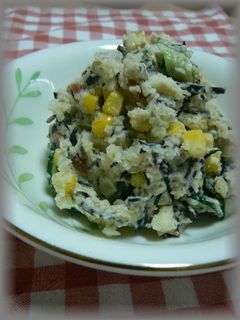 ひじきの煮物でポテトサラダ♪-レシピのメイン写真