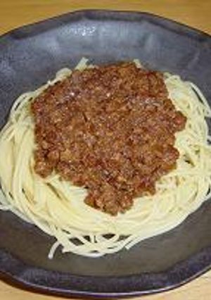味噌味のミートスパゲティ-レシピのメイン写真