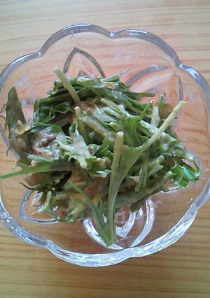 とり皮＆水菜＆アボガドのスイチリマヨ♪-レシピのメイン写真