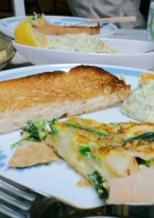 春巻きの皮とフライパンで簡単キッシュ♪-レシピのメイン写真