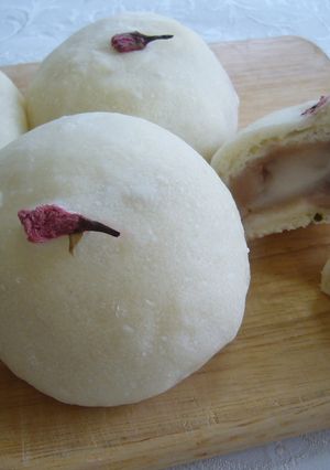 さくらもちあんパン-レシピのメイン写真