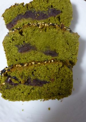 抹茶とあんこのパウンドケーキ-レシピのメイン写真