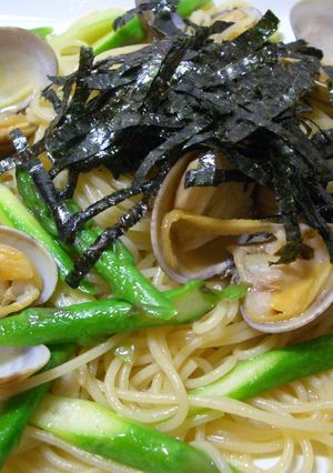 あさりとアスパラの和風パスタ-レシピのメイン写真