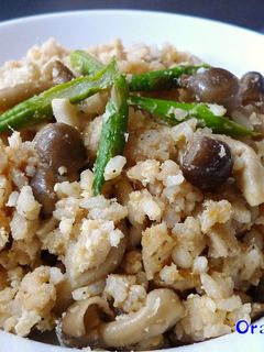 しめじとアスパラのオイバタ炒飯-レシピのメイン写真