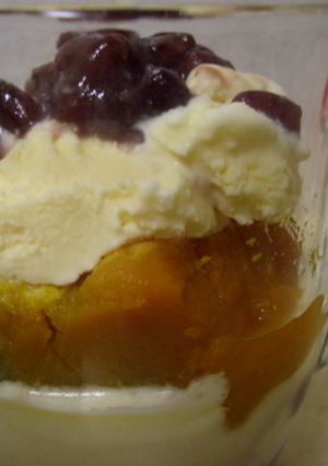 小豆カボチャパフェ-レシピのメイン写真
