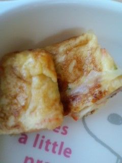 カニチーほうれん草入りの卵焼き-レシピのメイン写真