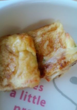 カニチーほうれん草入りの卵焼き-レシピのメイン写真