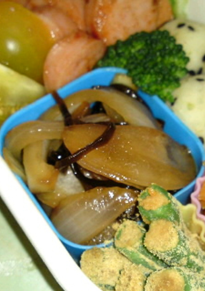 お弁当にも！簡単・玉ねぎと塩昆布炒め-レシピのメイン写真